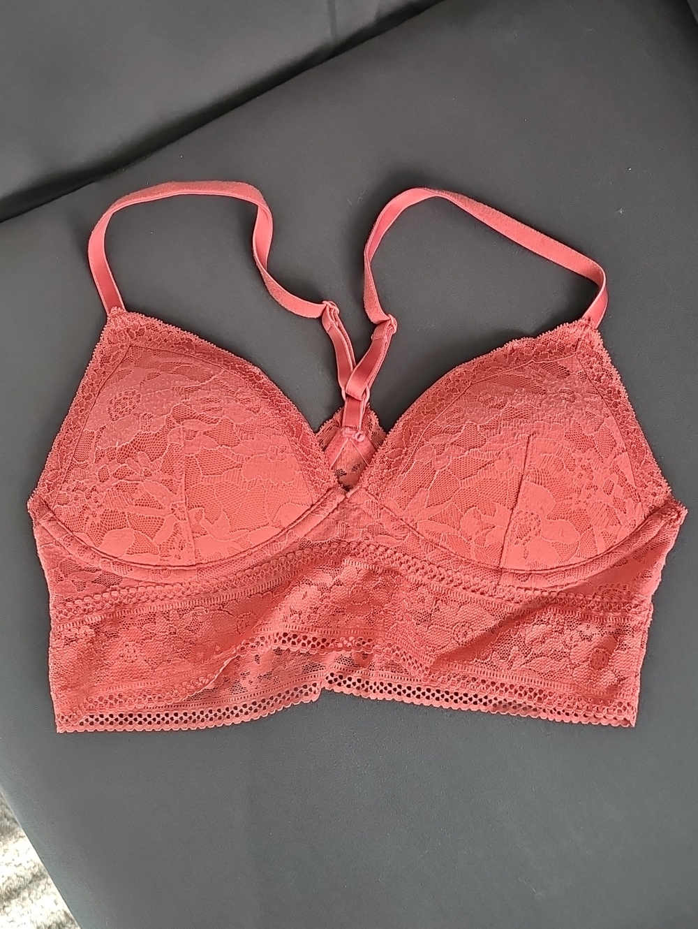 Victoria's Secret Lace Bralette Dusty Rose Sz Small